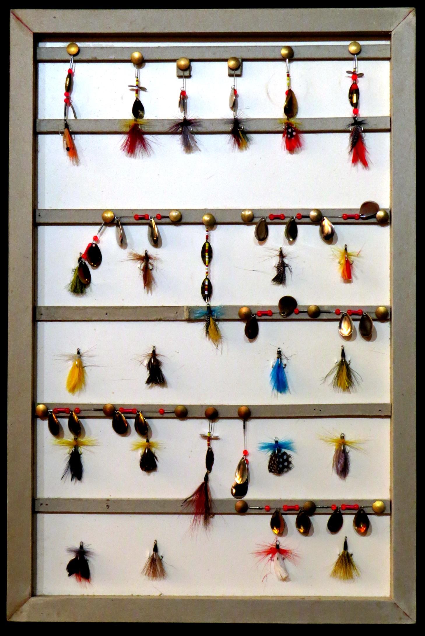 A Large & Unique Collection of Vintage Trout Flies & Lures, Canada Circa 1965 In Good Condition For Sale In Ottawa, Ontario