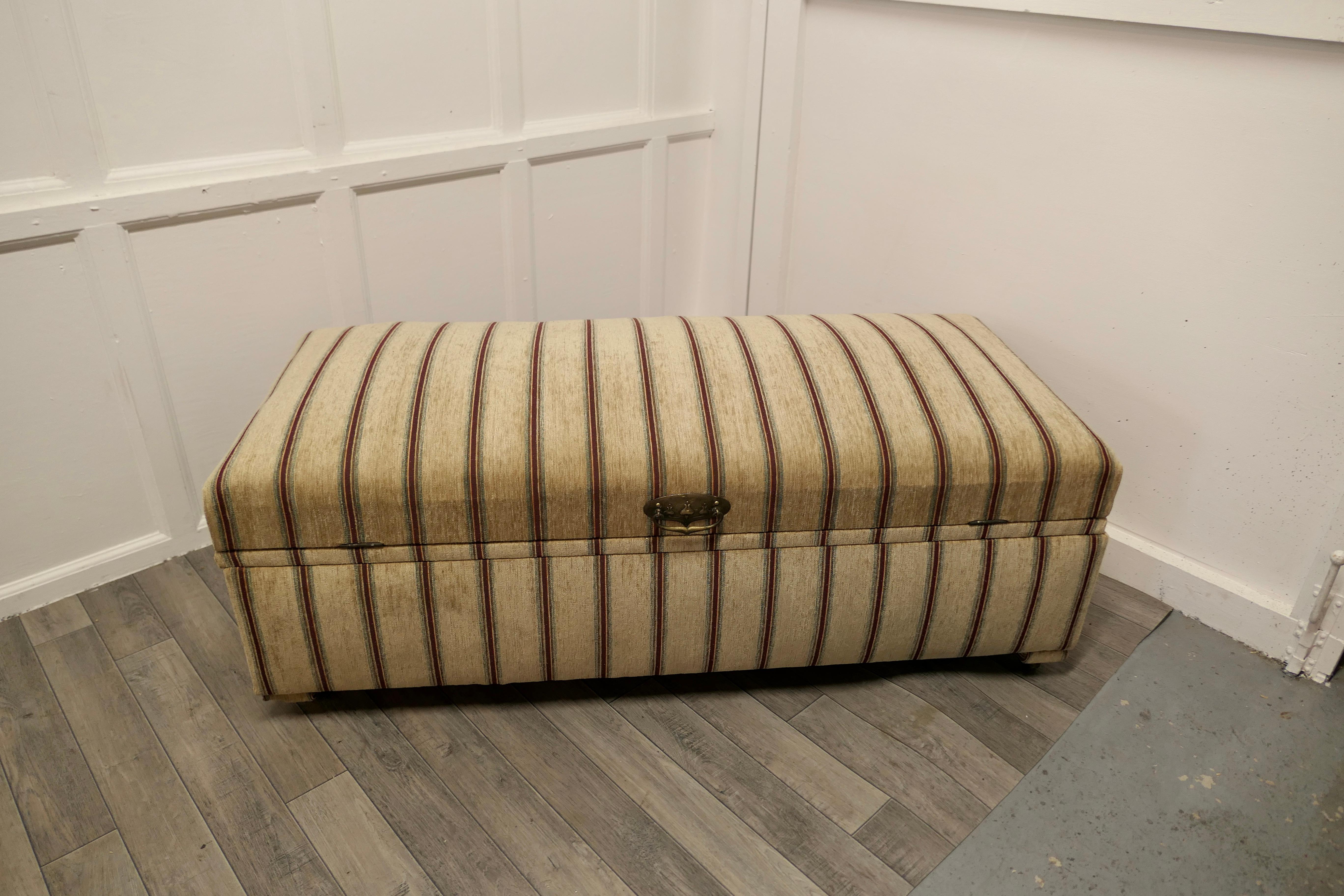 Large Upholstered Double Ottoman or Window Seat 1