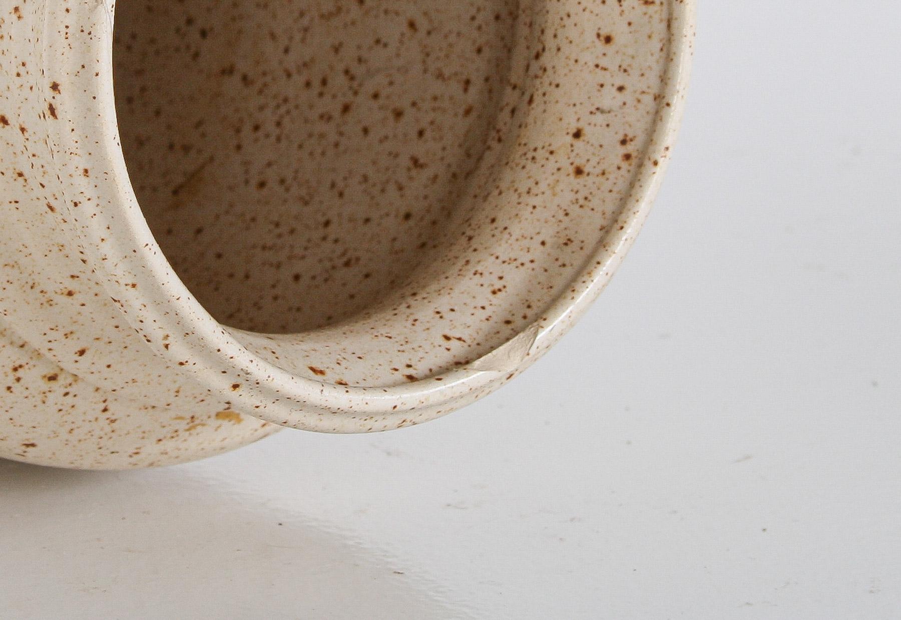 Un grande e vivace vaso in ceramica West German Pottery Fat Lava in arancione, nero e crema di BAY in vendita 7