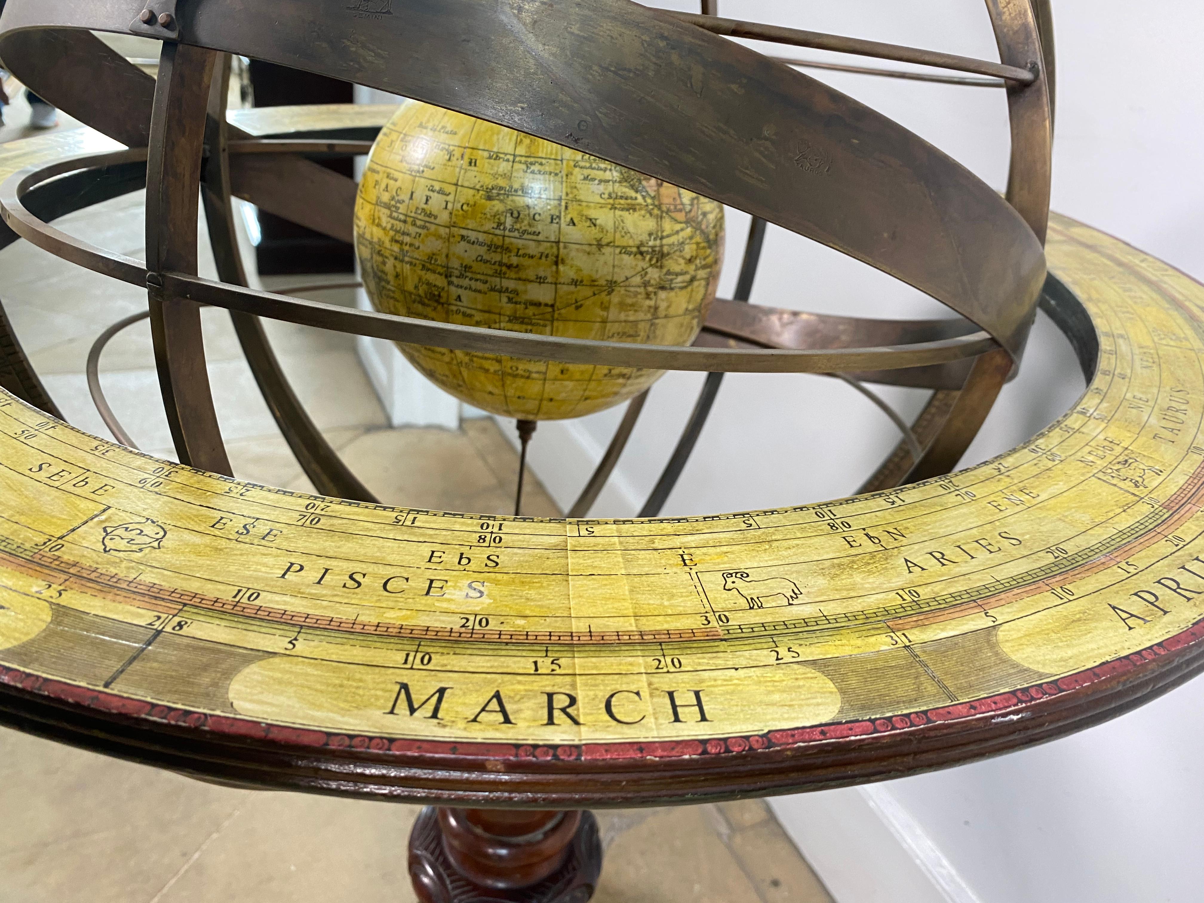 Large Victorian Armillary Globe, circa 1890 1