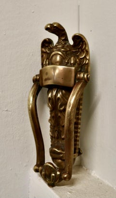 Large Victorian Brass Eagle Door Knocker