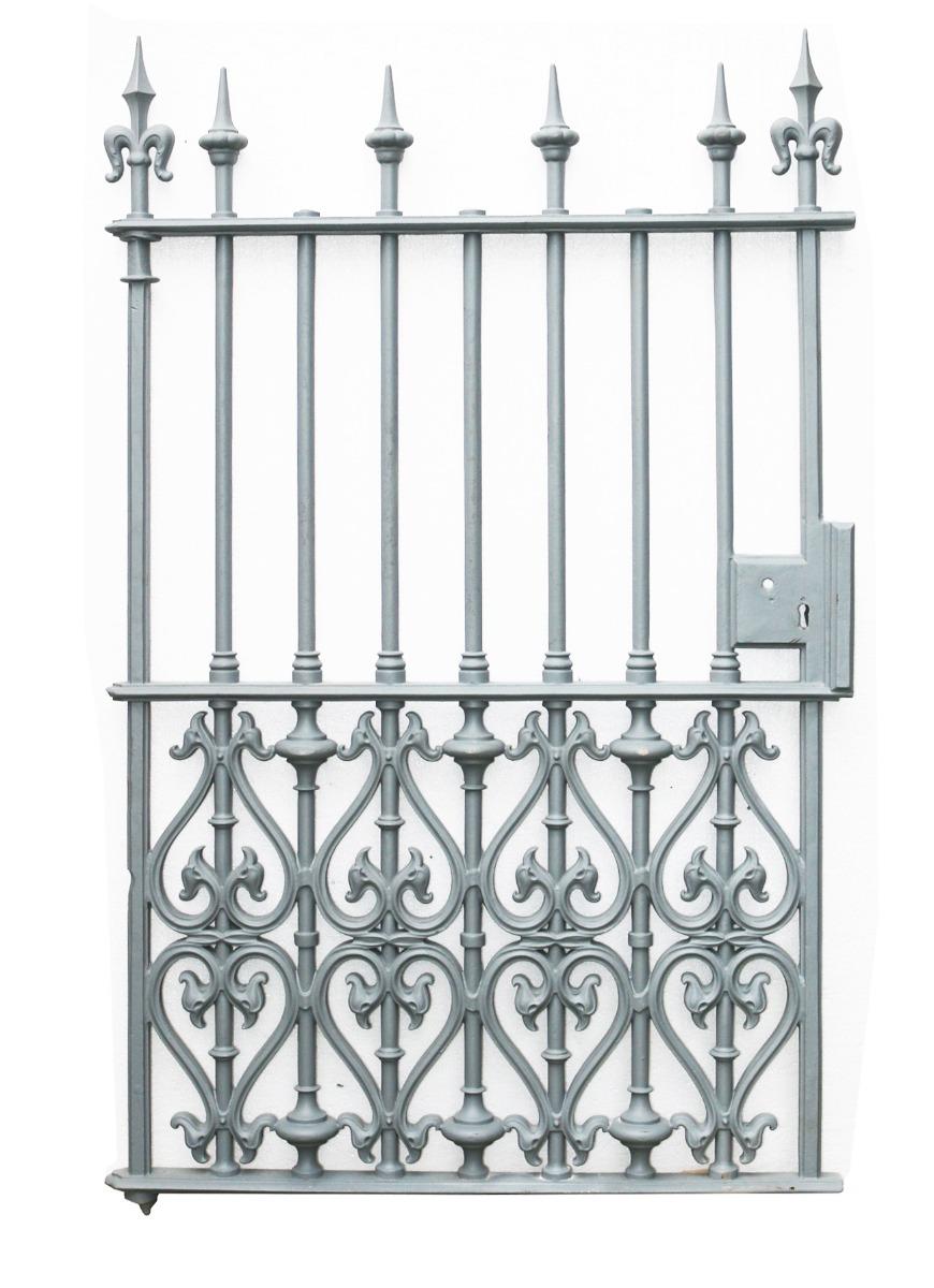 This gate was salvaged from a house in Cardiff.
