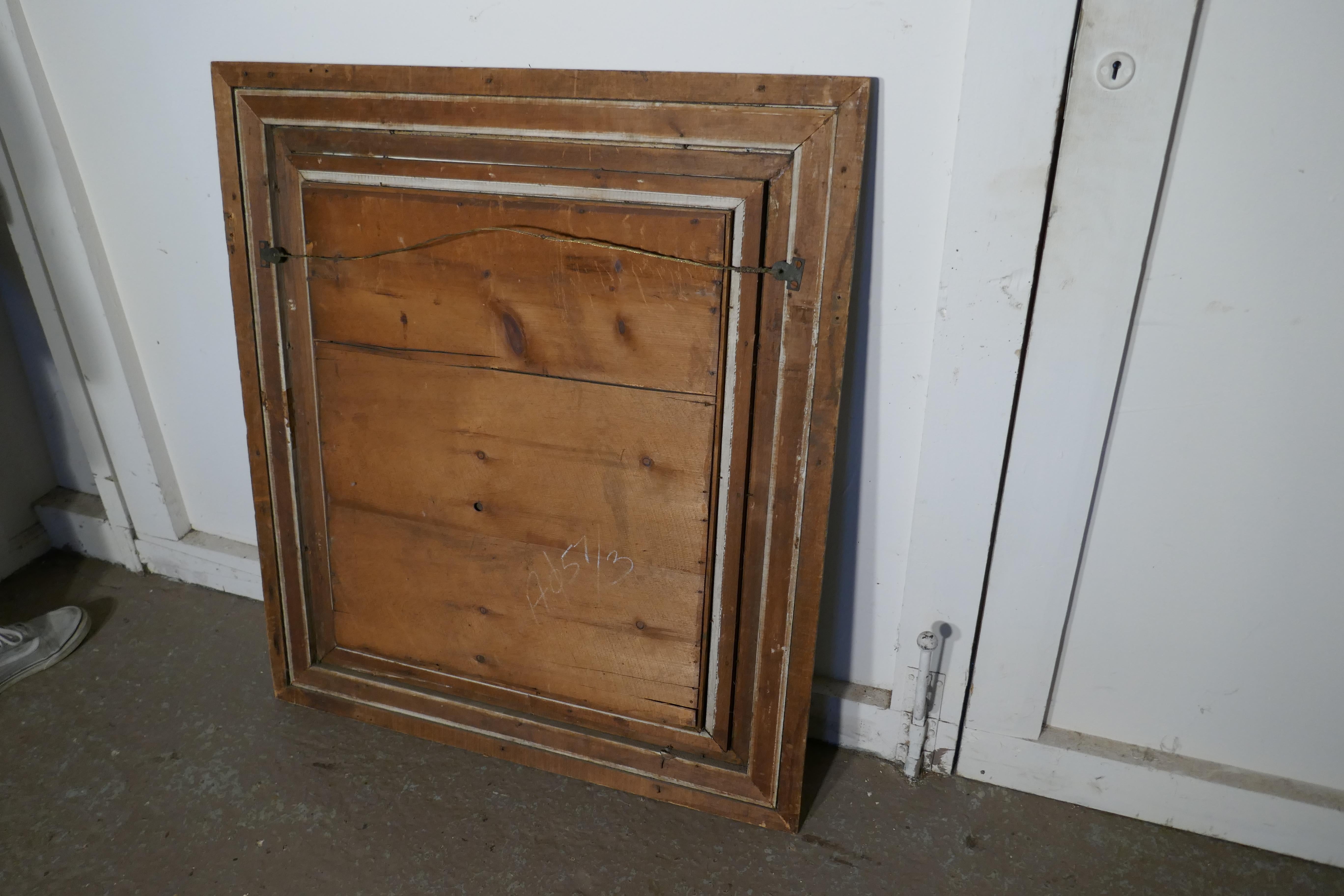 19th Century Large Victorian Gilt and Ebonised Wall Mirror