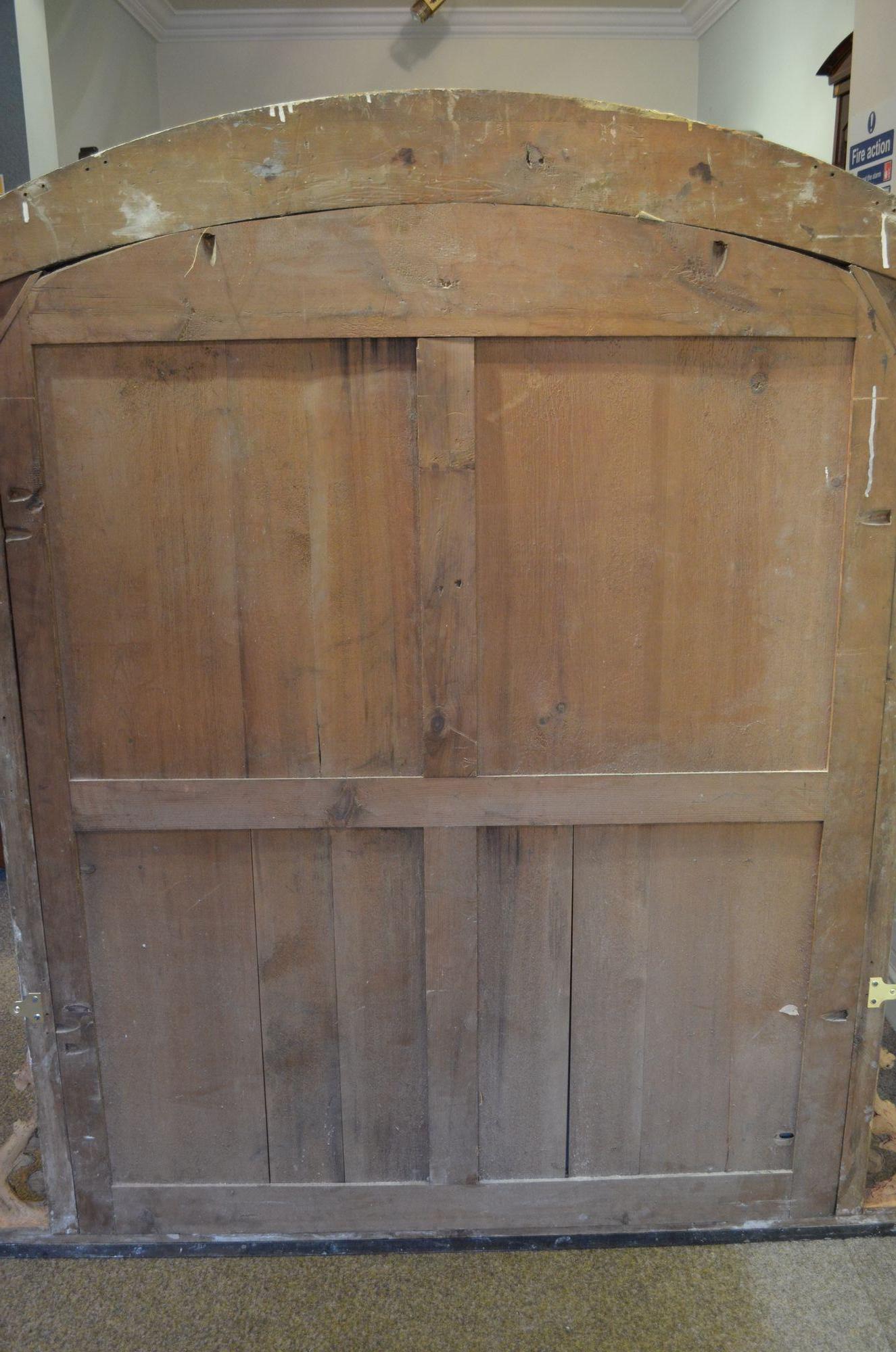 Grande specchio vittoriano in legno dorato H170cm in vendita 6