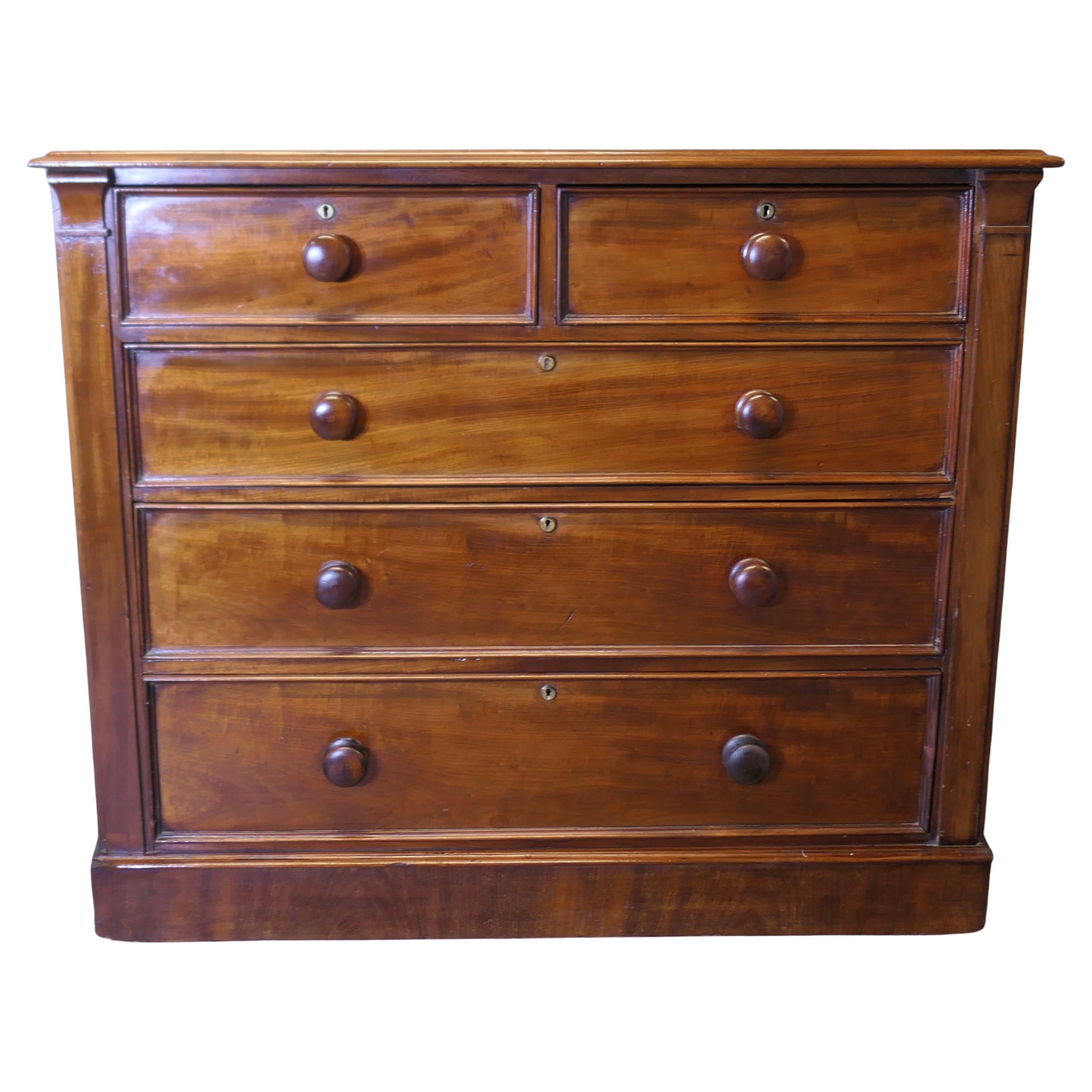 A Large Victorian Mahogany Chest of Drawers