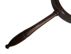 A Large Victorian Mahogany Gallery or Magnifying Glass, 19th Century