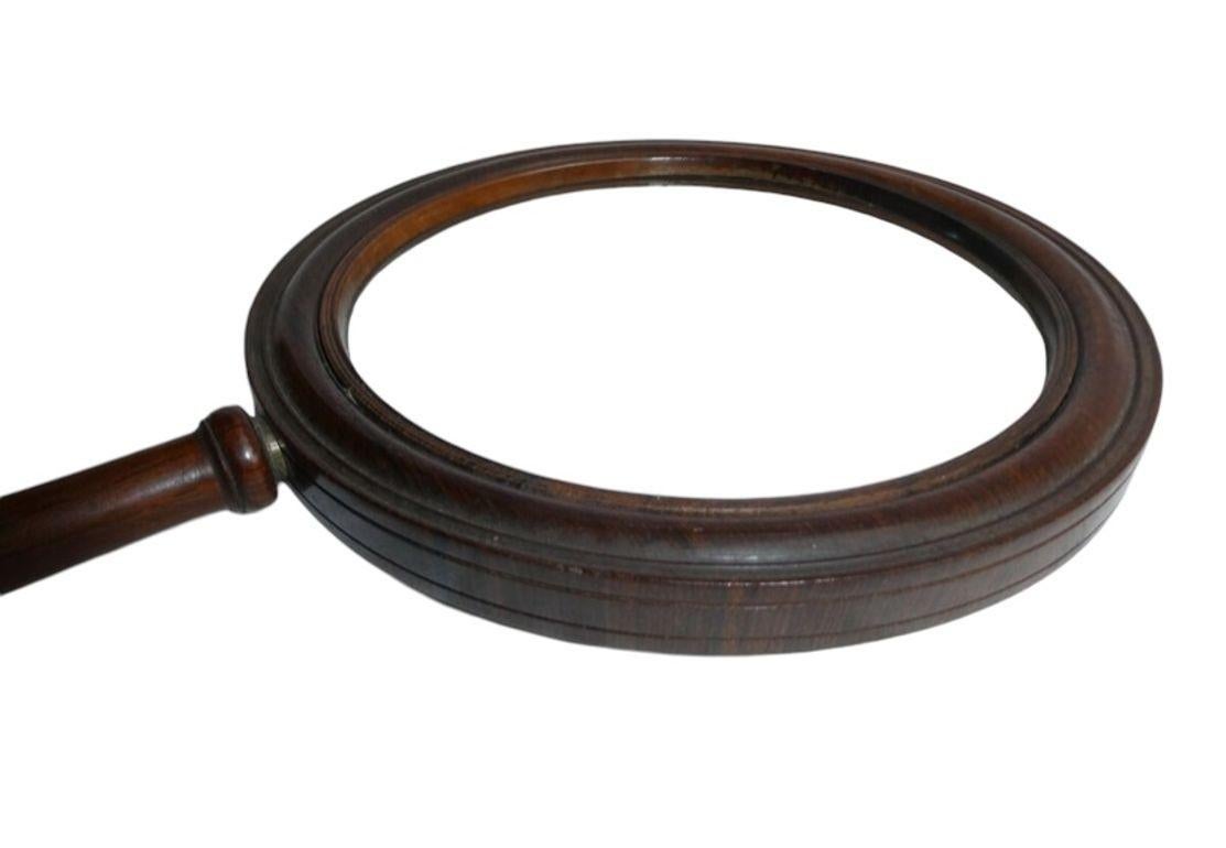 Victorien Grande galerie ou verre grossissant victorien en acajou, 19e siècle en vente