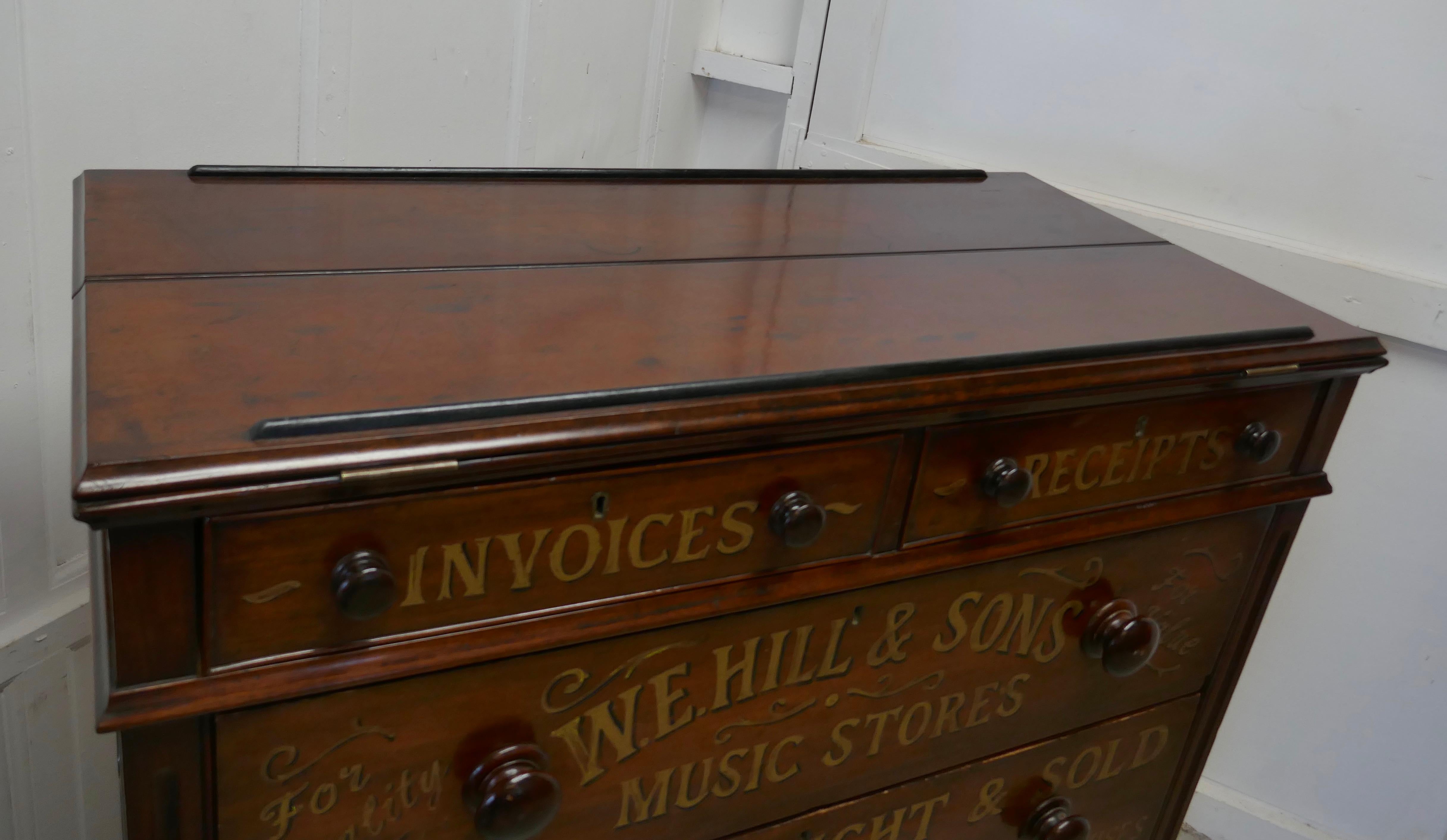 Large Victorian Mahogany Shop Display Music Cabinet 3