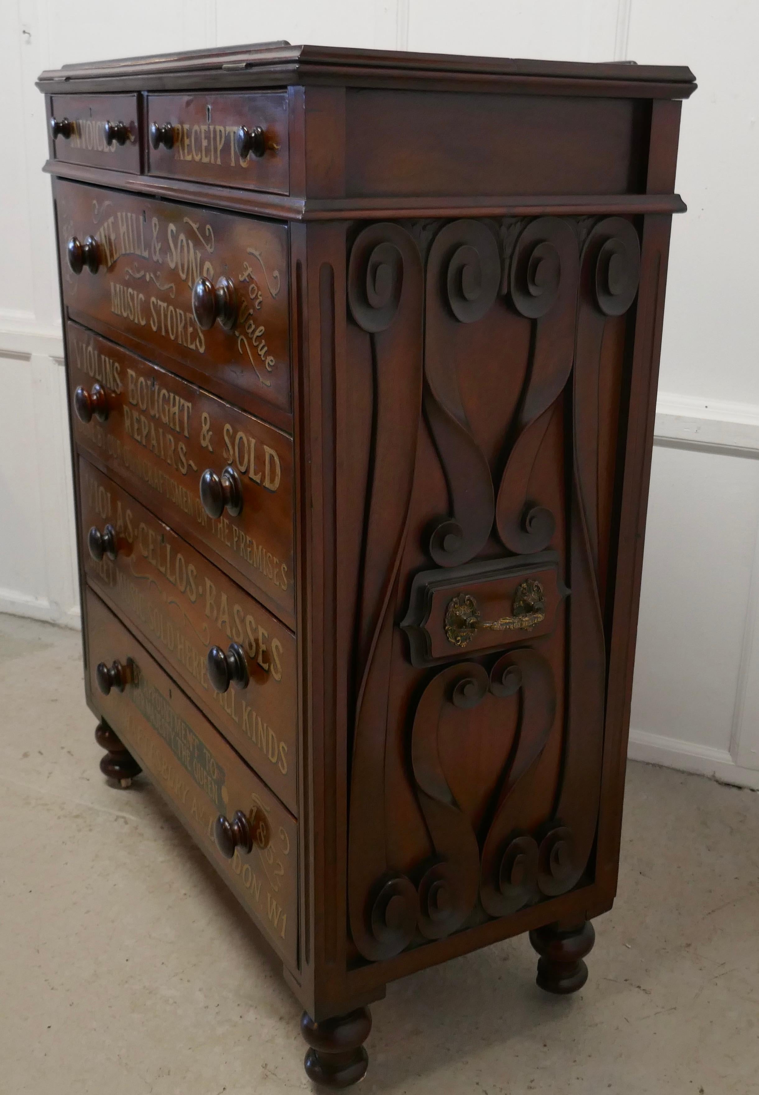 Large Victorian Mahogany Shop Display Music Cabinet In Good Condition In Chillerton, Isle of Wight