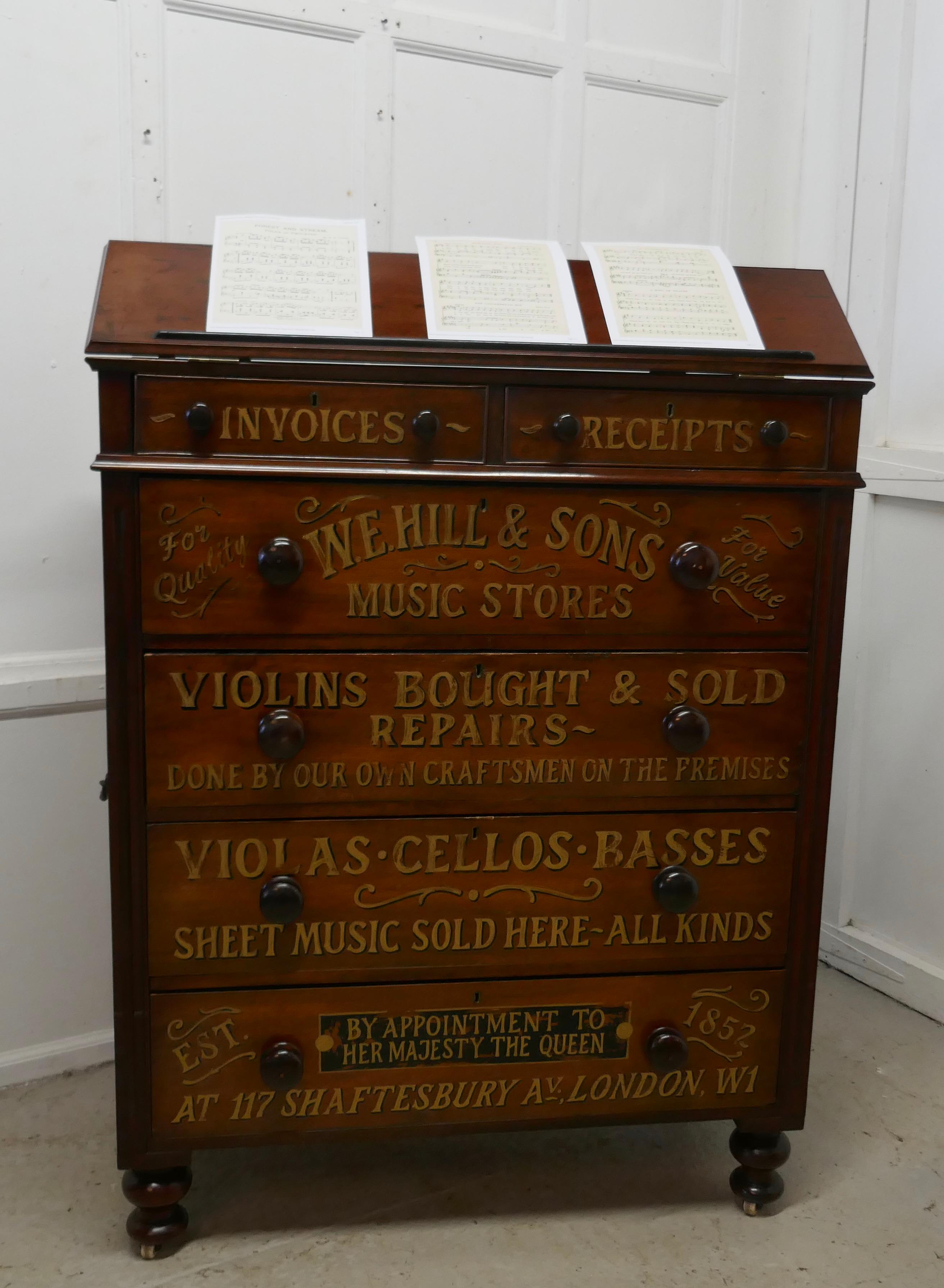 19th Century Large Victorian Mahogany Shop Display Music Cabinet