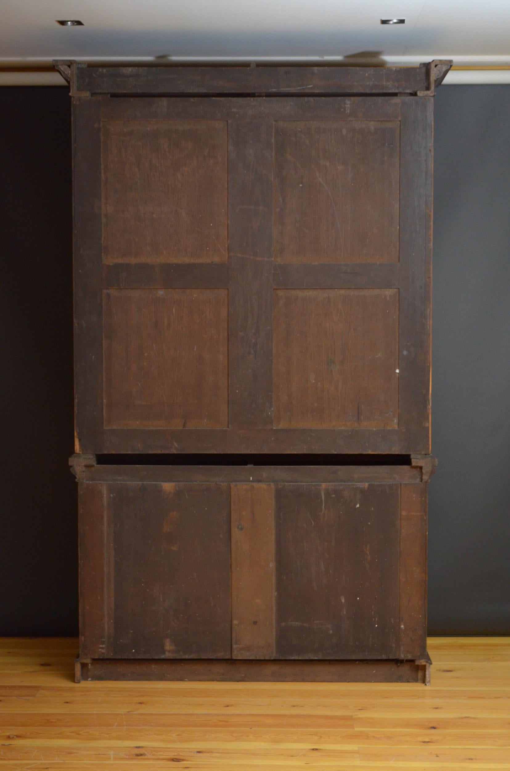 Large Victorian Walnut Library Bookcase 13