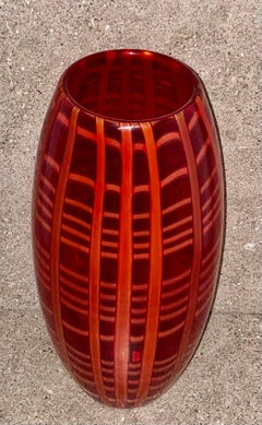 Large Vintage Cenedese for Burberry Art Glass Vase