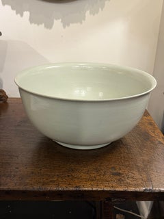 A Large Vintage Chinese Blanc De Chine Punch Bowl, 20th Century