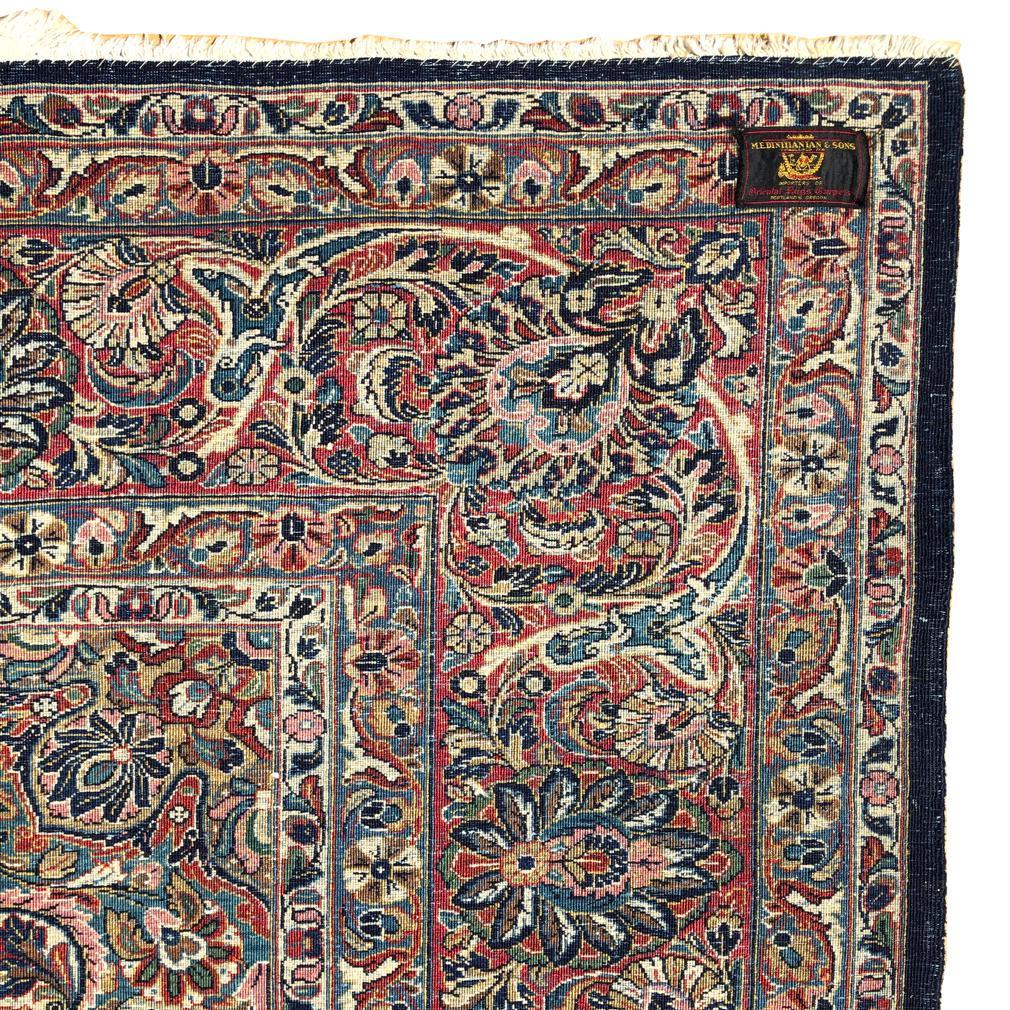 Grand tapis persan Sarouk vintage en vente 2