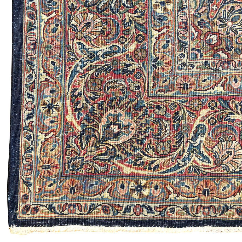 Grand tapis persan Sarouk vintage en vente 3