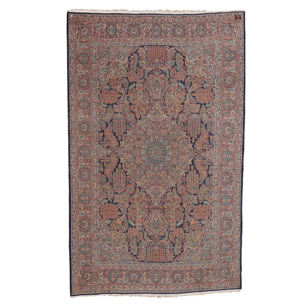 Milieu du XXe siècle Grand tapis persan Sarouk vintage en vente