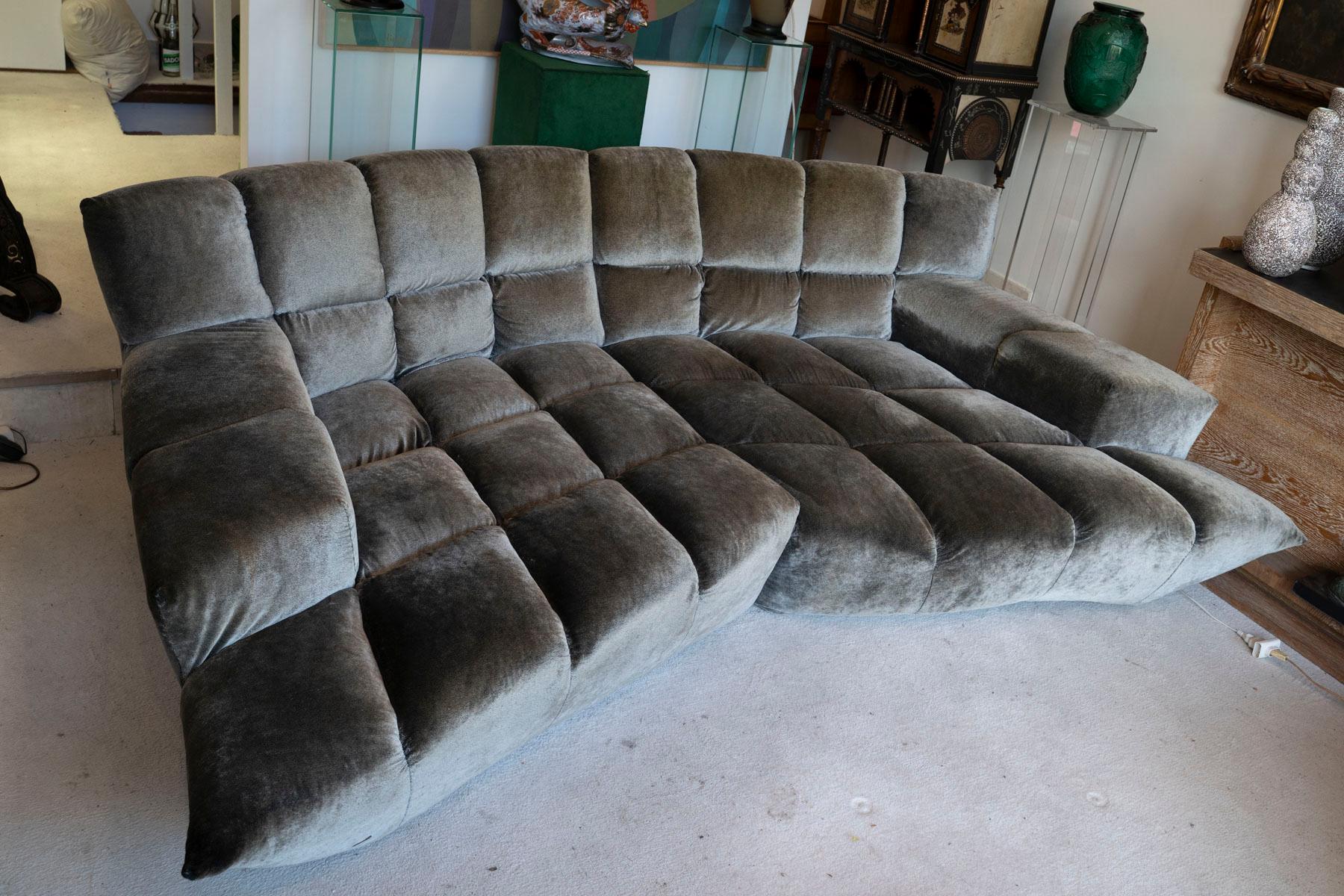 A Large Vintage Sofa and Matching Coffee table 