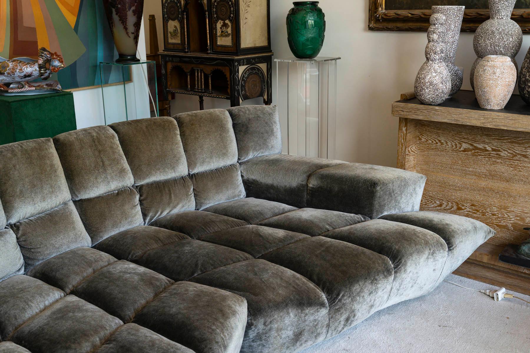 A Large Vintage Sofa and Matching Coffee table 