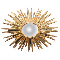 Un Gran Espejo Vintage Sunburst De Ateliers Armand Dutry De Bélgica