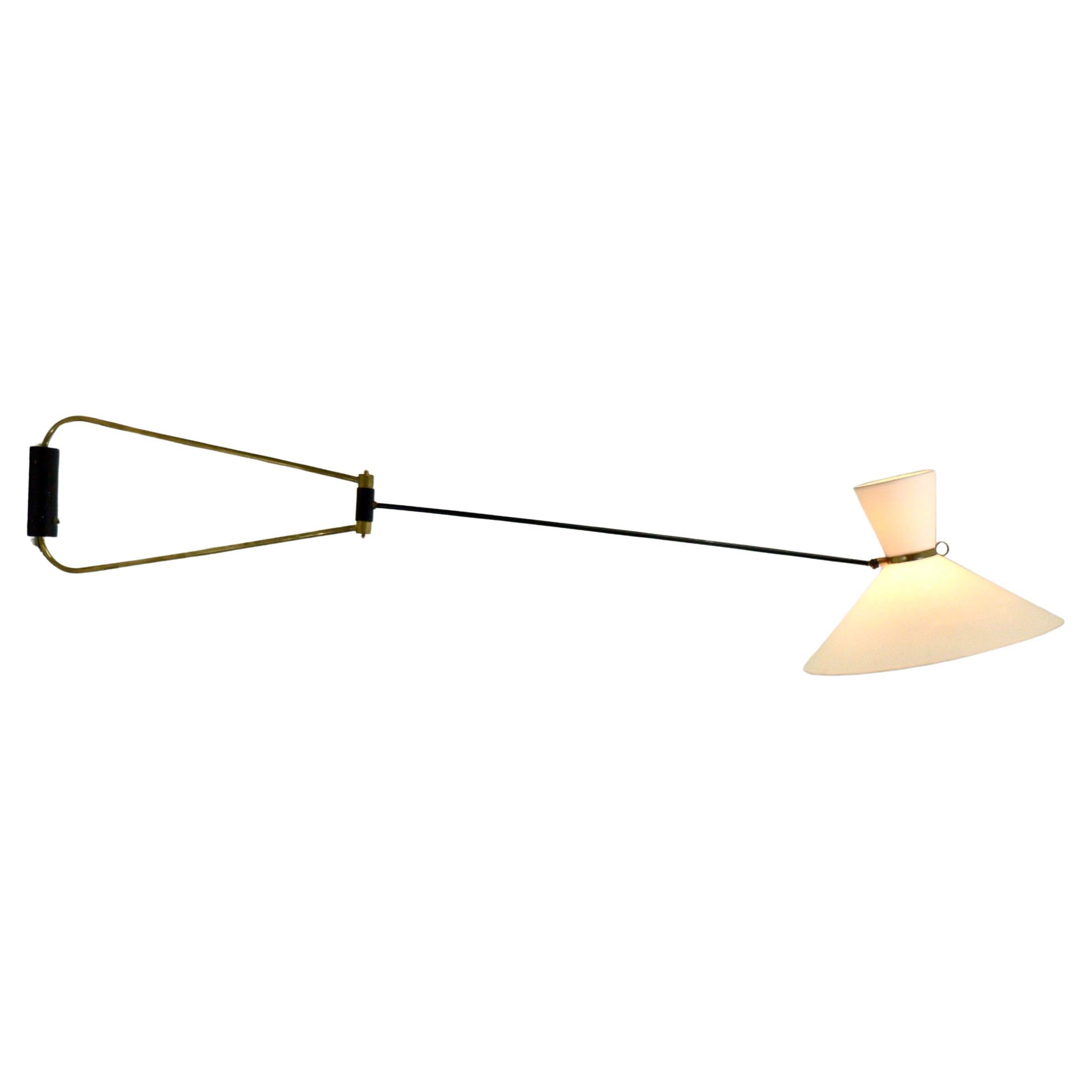 A Large wall diabolo sconce by Robert Mathieu France 1952