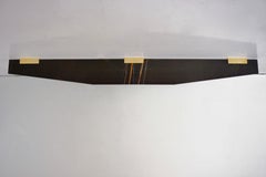 Grande console a parete in marmo e ottone "Ali di Icaro" di Lorenzo Ciompi, 2022