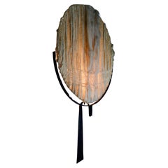 A large wall sconce - iron and wool - France 1970