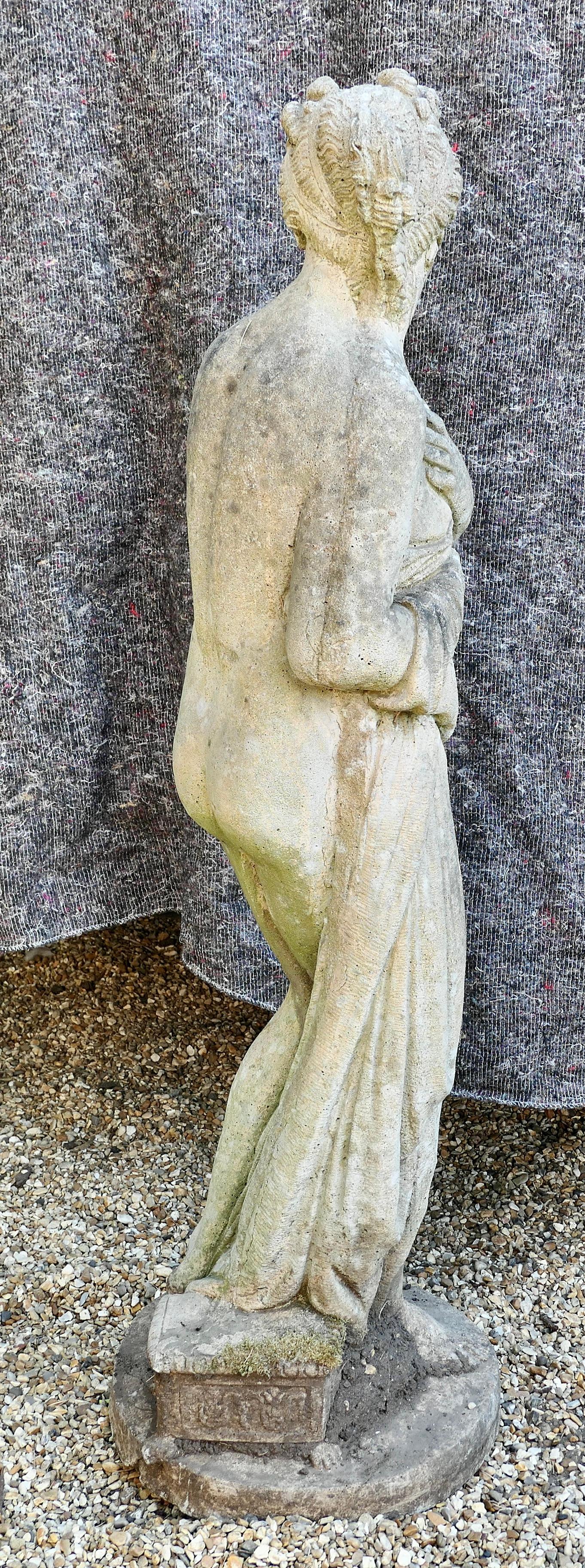 Large Weathered Neoclassical Statue of Pandora In Good Condition For Sale In Chillerton, Isle of Wight