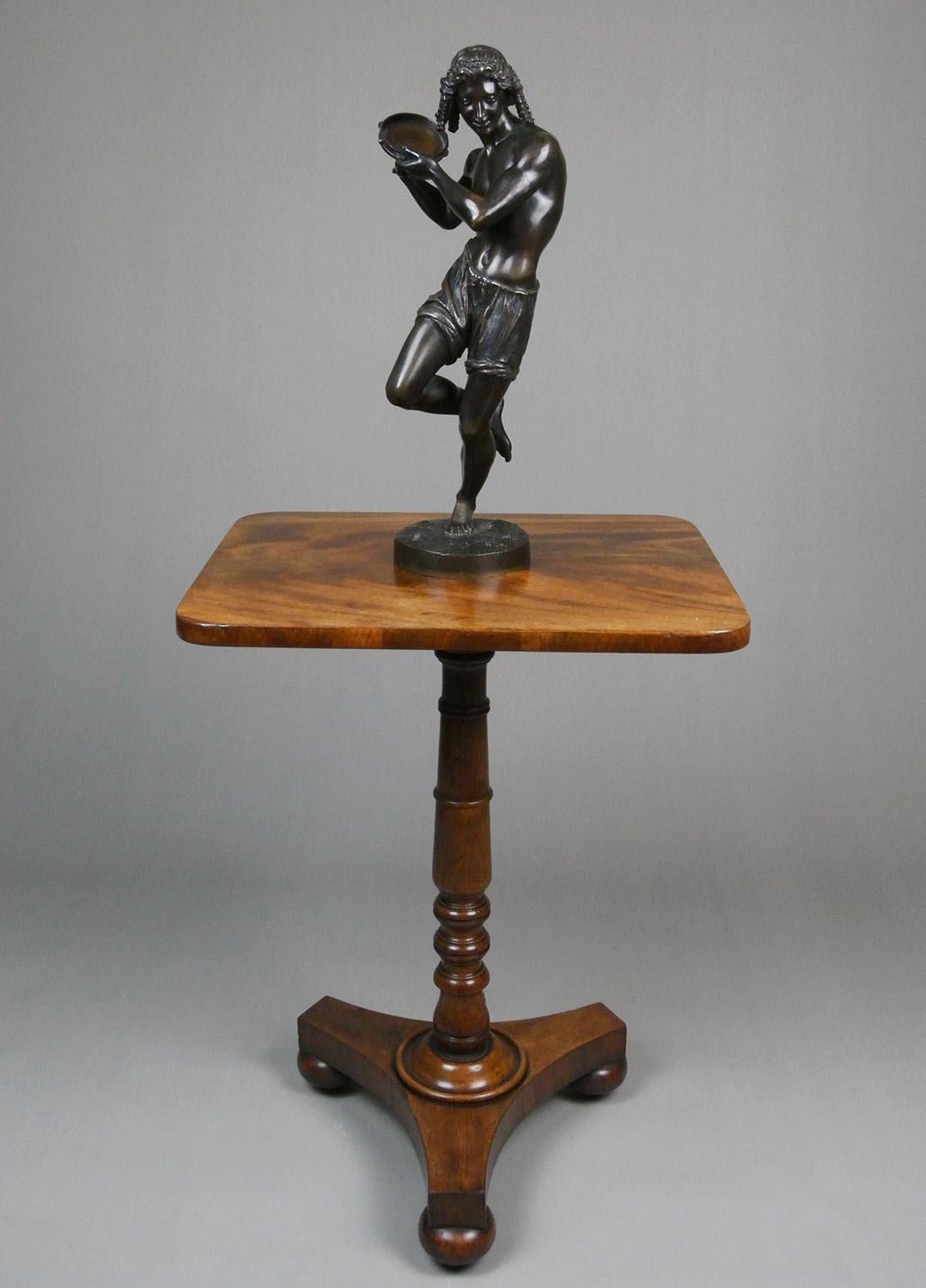 Large Well Patinated 19th Century Bronze of Neopolitan Dancer - by Duret c. 1880 For Sale 5