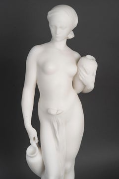 A Large White Marble Sculpture, Napoleon III Style, Early 20th Century.