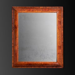 A Large William and Mary Kingwood Seaweed Marquetry Cushion Mirror, Circa 1690
