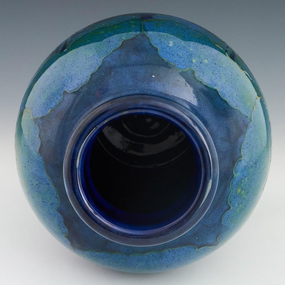 Large William Moorcroft Moonlit Blue Vase C1925 1