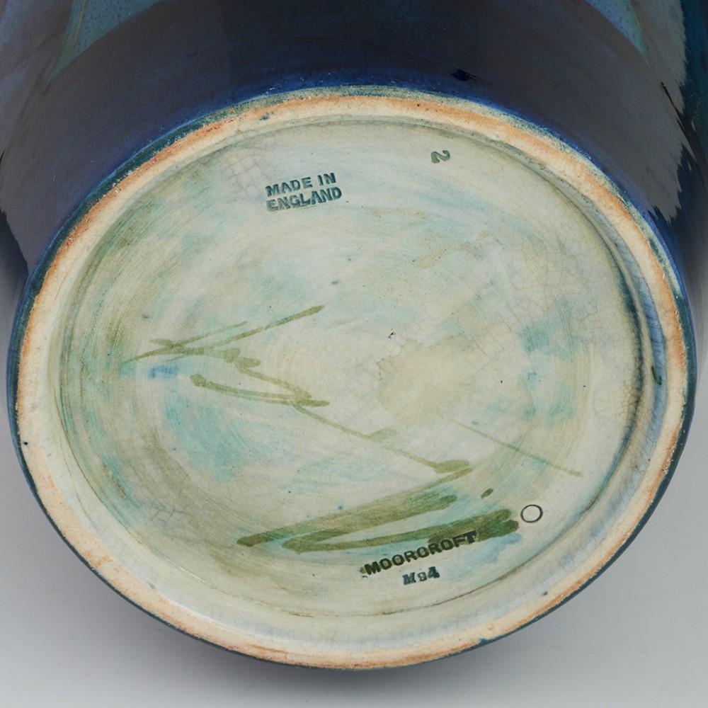 Large William Moorcroft Moonlit Blue Vase C1925 3