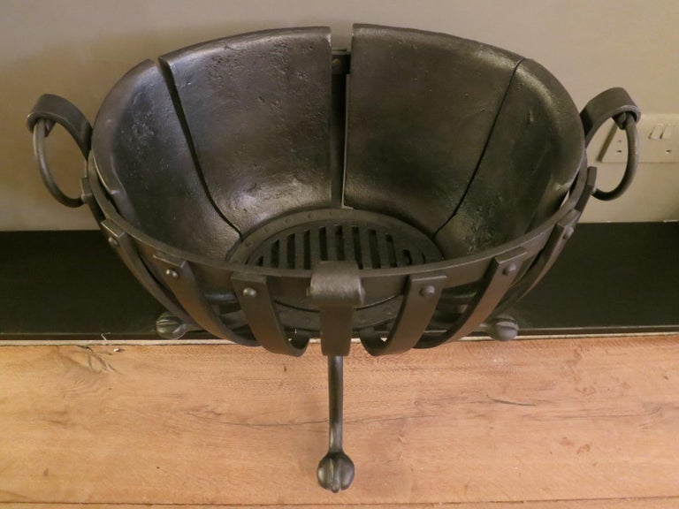 Large Wrought Iron Fire Basket For Sale at 1stDibs medieval fire