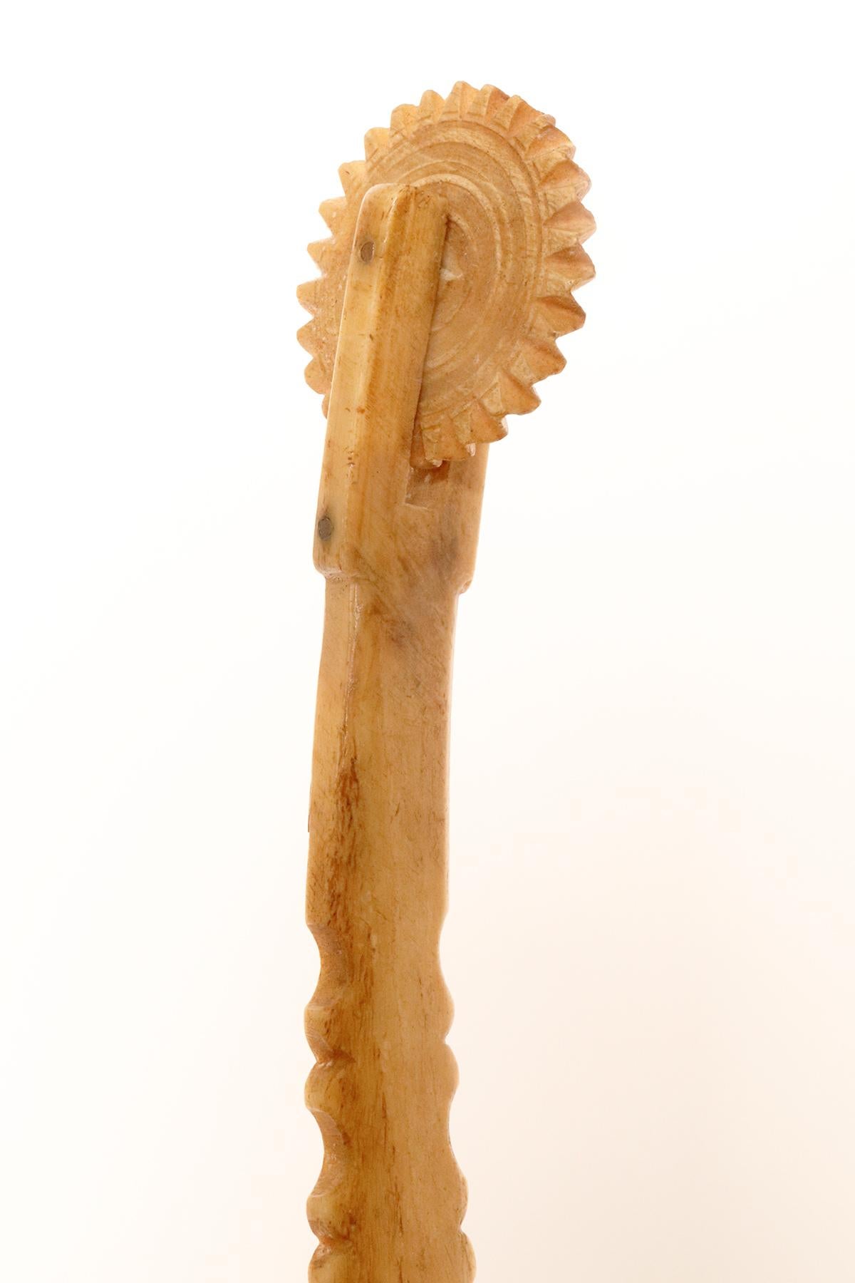 A larkspur, also known as a pastry cutter, made of bone, Italy 18th century. For Sale 3