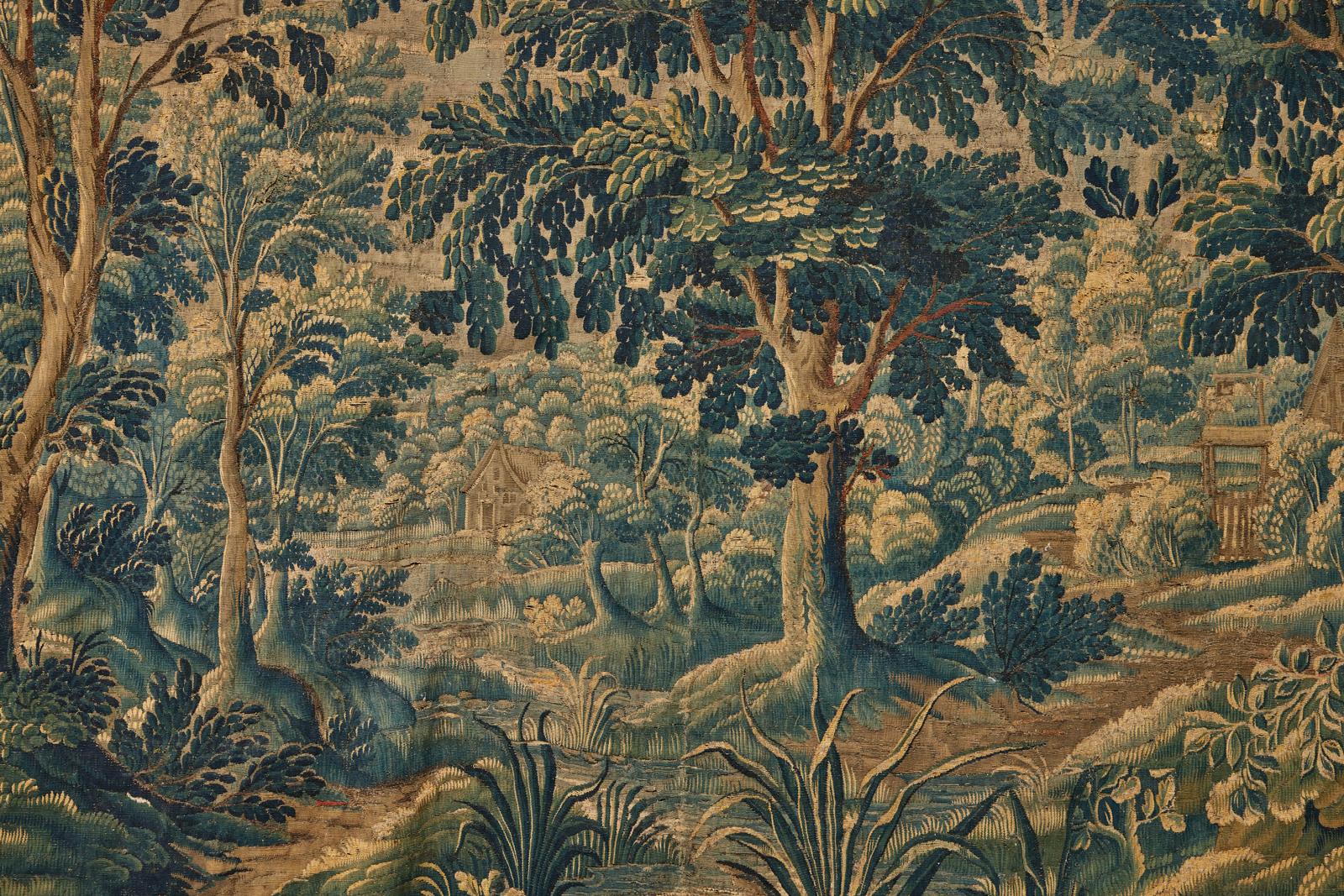 Dutch A Late 17th Century Flemish Verdure Tapestry