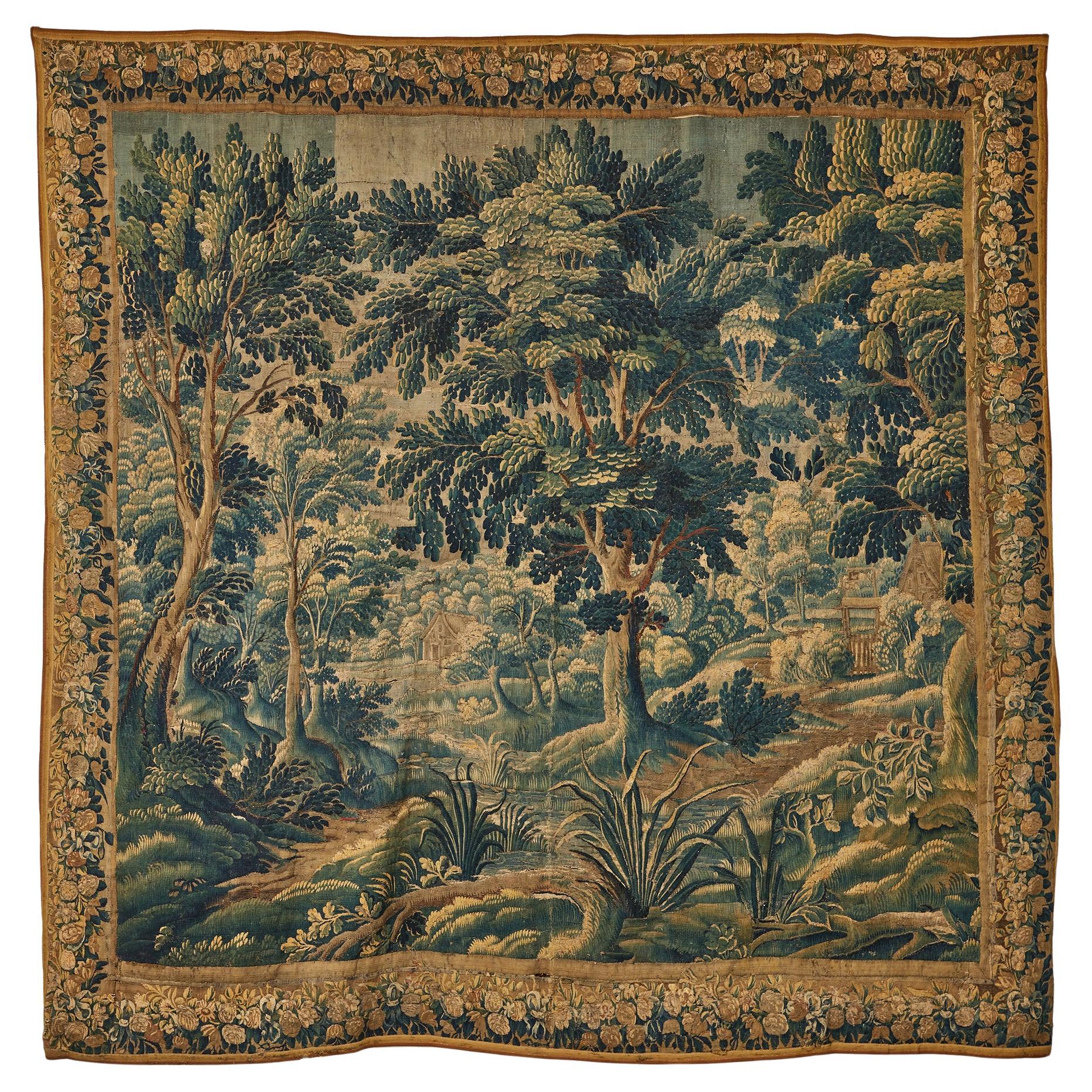A Late 17th Century Flemish Verdure Tapestry