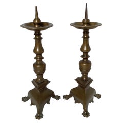 Coppia di candelieri a grillo barocchi della fine del XVII secolo