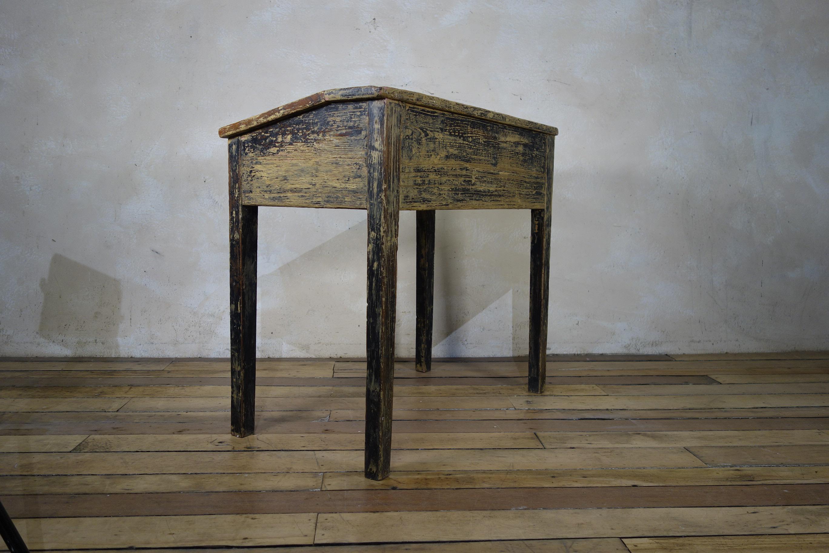 Late 18th Century French Primitive Slanted School Desk 5