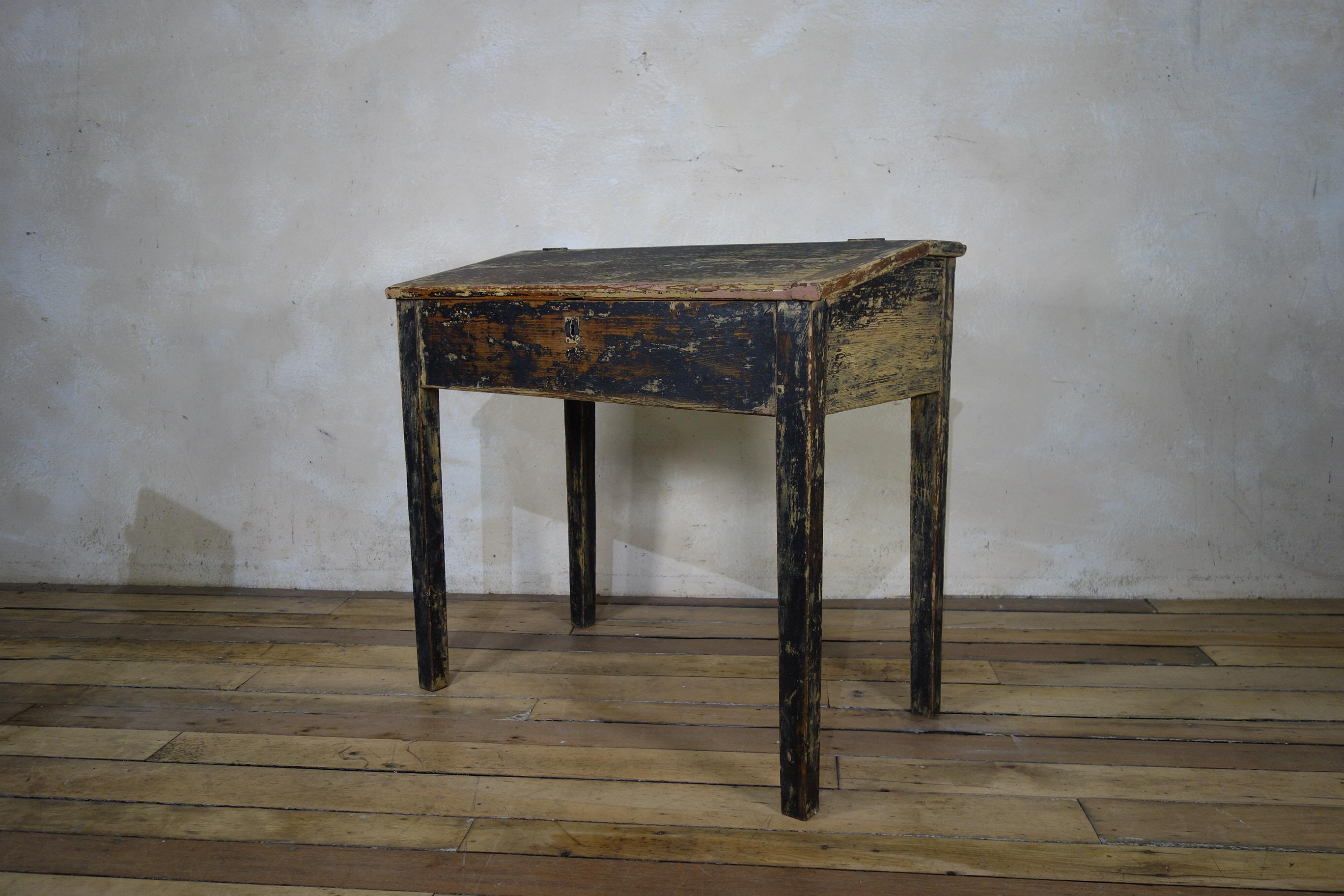 Late 18th Century French Primitive Slanted School Desk 9