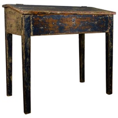 Antique Late 18th Century French Primitive Slanted School Desk