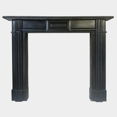A Late 18th Century George III Irish Kilkenny Marble Fireplace Mantel