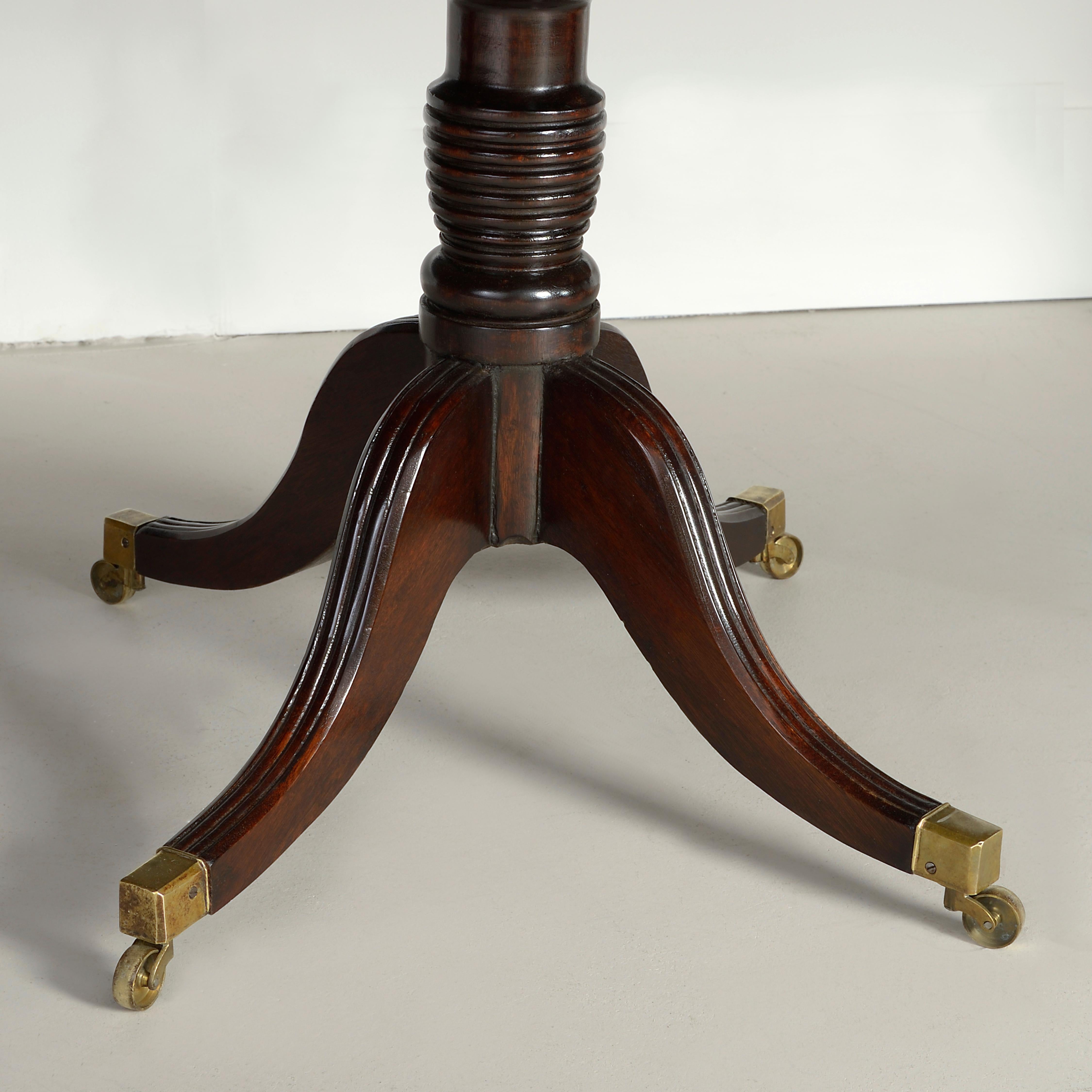 English Late 18th Century George III Period Mahogany Dining Table