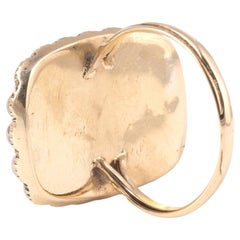 Anello in miniatura "occhio d'amore" montato in oro della fine del XVIII secolo