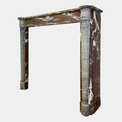 Late 18th Century Louis XVI Campan Marble Fireplace Mantel