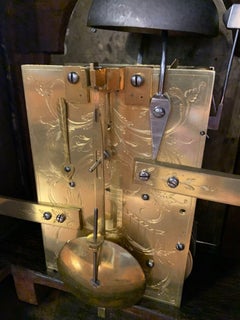 A LATE 18th CENTURY MAHOGANY AND ORMOLU MOUNTED BRACKET CLOCK