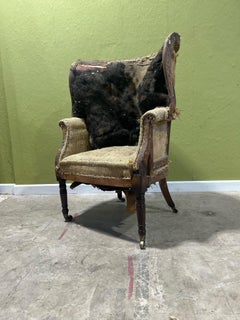 A Late 18th Century Mahogany Barrel Back Armchair