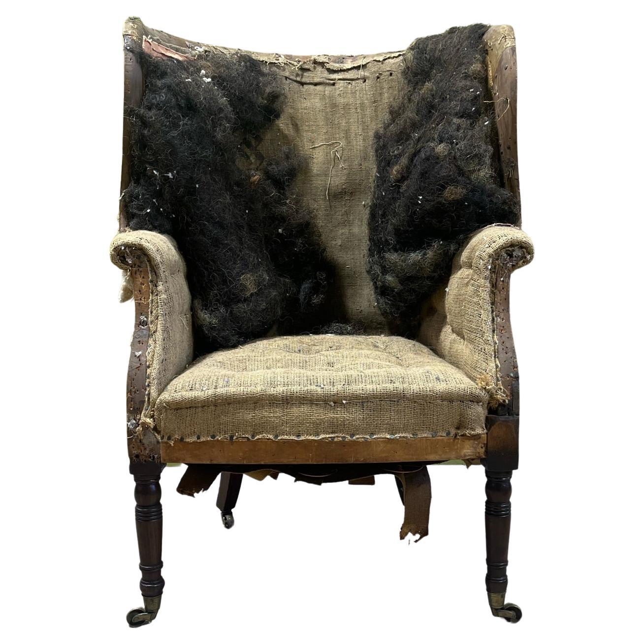 A Late 18th Century Mahogany Barrel Back Armchair For Sale