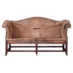 A Late 18th Century Mahogany Camel Back Sofa, of Smaller Proportions
