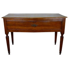 Late 18th Century Walnut Italian Serpentine Console Table