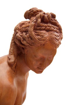 Late 19th Century Large French Terracotta Figure of the Goddess Venus